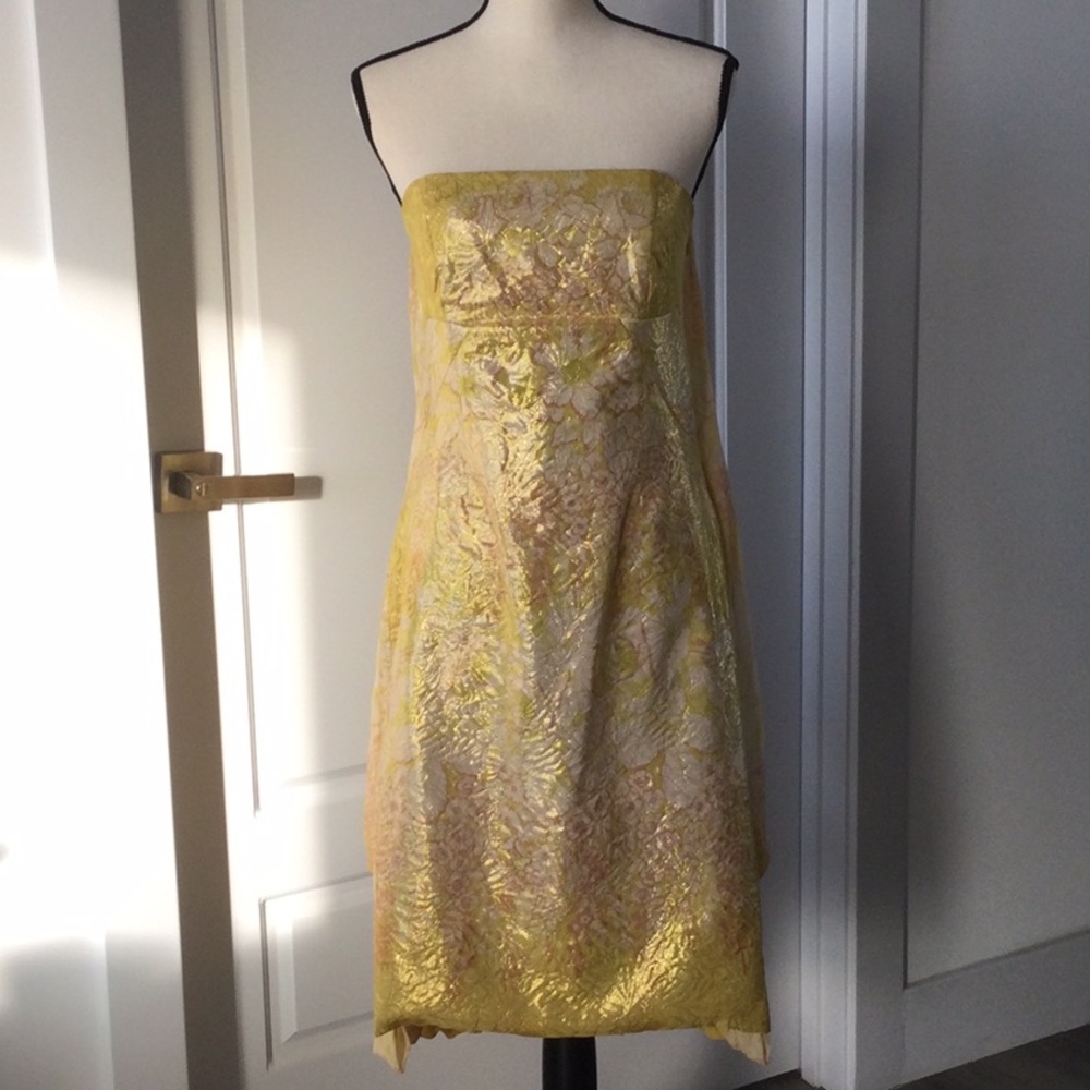 TRASY REESE DRESS gold yellow